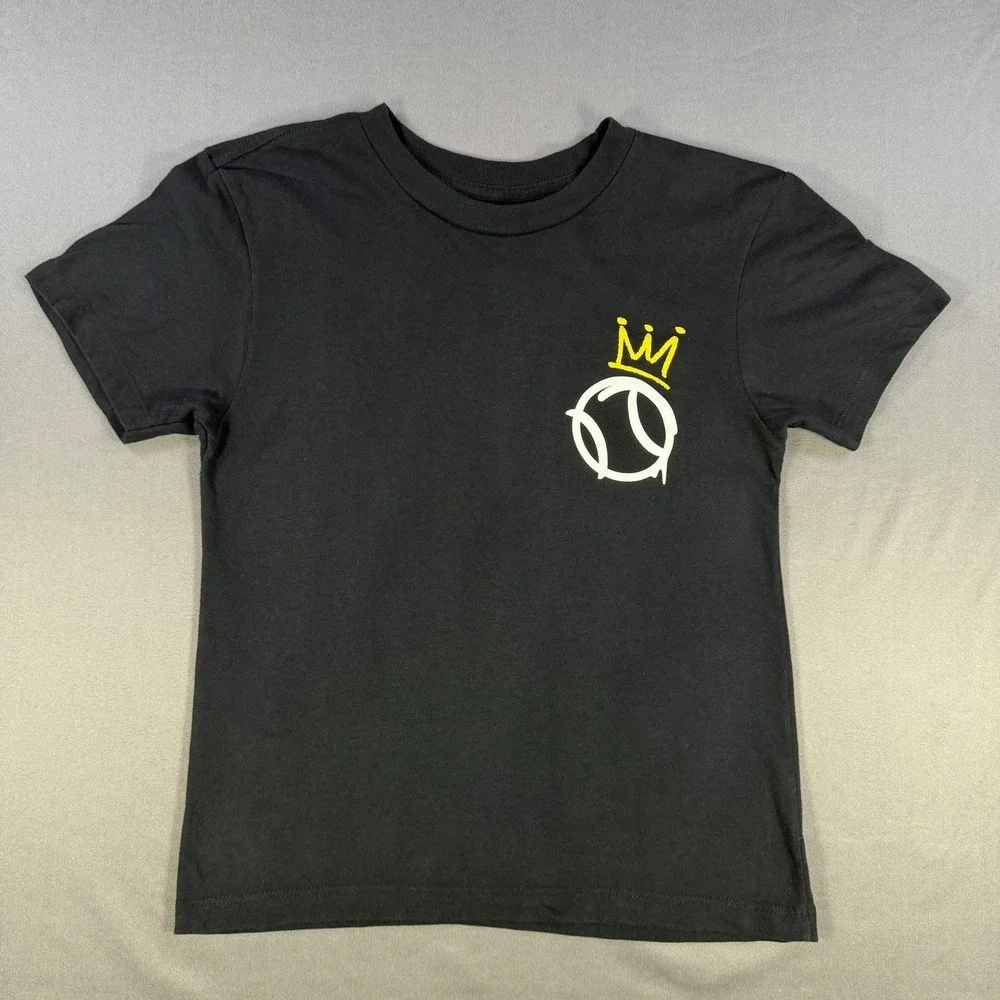 Baseballism Swing Kings Youth Medium Black Graphic Tee Short Sleeve Casual - Picture 1 of 5